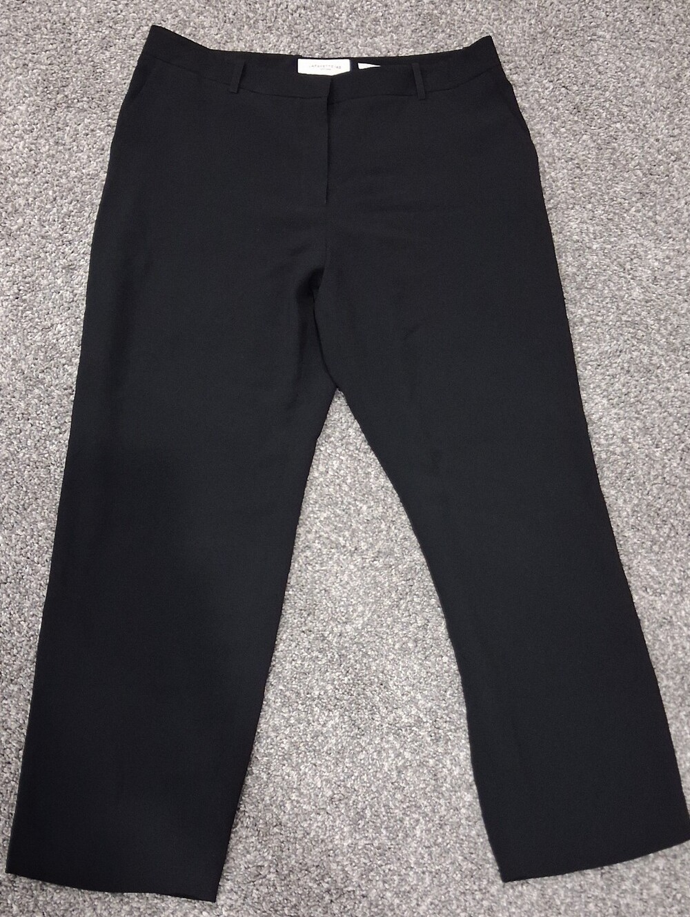 Lafayette 148 New York Clinton Mid To High Rise Straight Leg Trouser Size 14